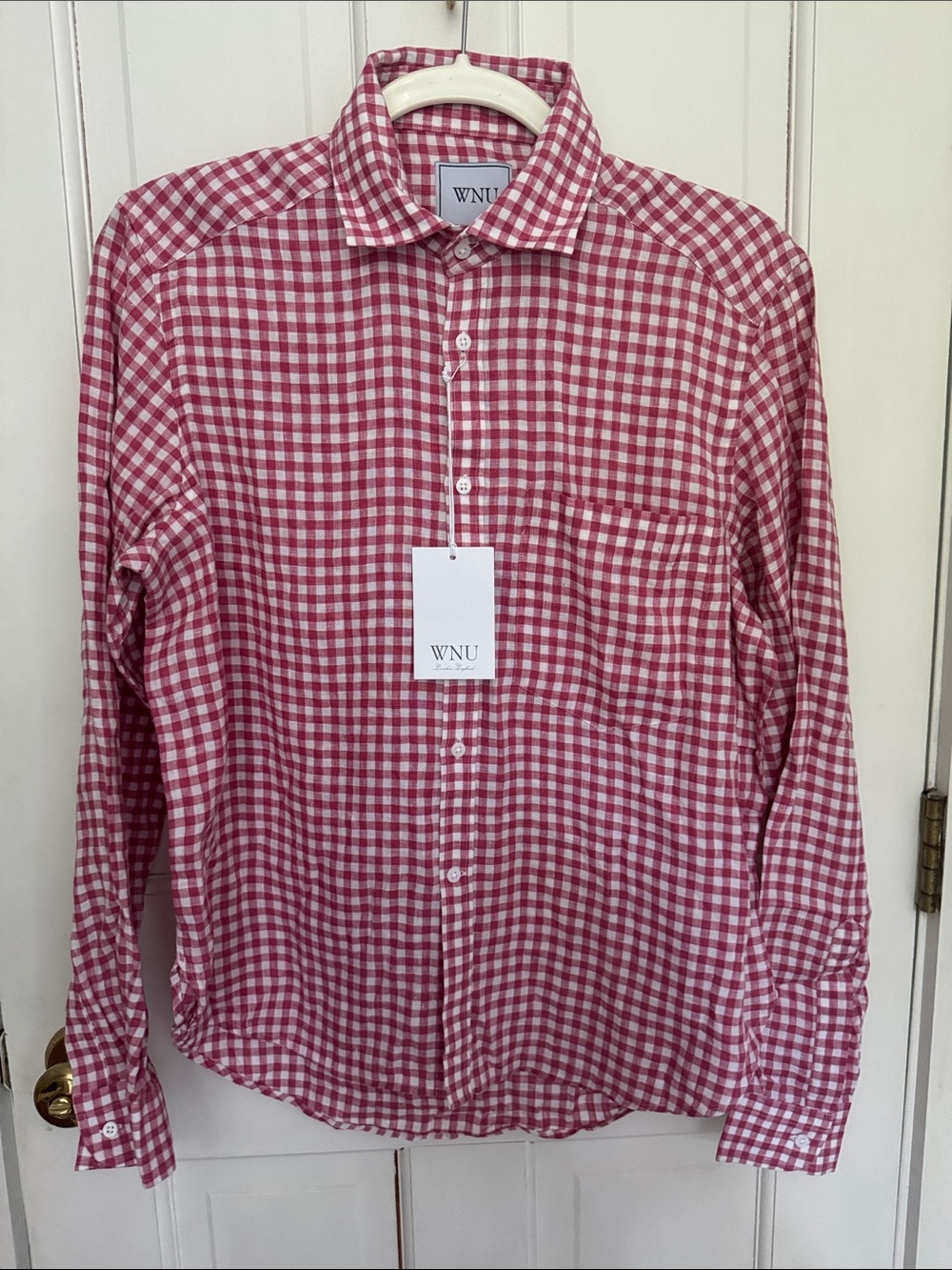 NWT WNU With Nothing Underneath The Classic Linen Red Gingham Size 6